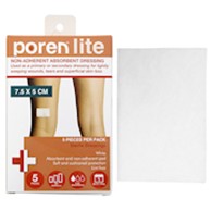 N/Adh Dressing 5x7.5cm Poren